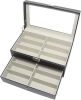 12 Slot Eyeglasses Glasses Sunglass Storage Box Eyewear Sunglasses Organizer Collector Display Case Lockable with Drawer