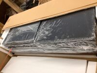 55-inch Tall Black Storage Cabinet, 18"D