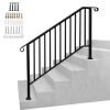 4-5 Step Galvanized Iron Picket Handrail for Outdoor