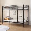 VINGLI Twin Over Twin Metal Bunk Bed Frame