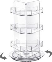 Spinning Clear Business Card Holder Display
