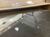 VINGLI 4 FT Black Height-adjustable Plastic Folding Table - 3