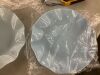 8" Light Blue Scalloped Disposable Plates, 25pc - 2