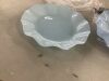 8" Light Blue Scalloped Disposable Plates, 25pc - 4