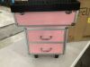 Pink Makeup Train Case