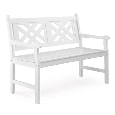 47" Wood Patio Bench, 800lb Capacity