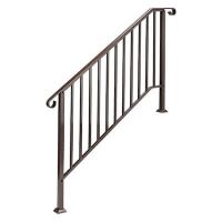 VINGLI 4-5 Steps Handrails for Outdoor Bronze