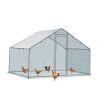 6.5x6.5ft Metal Chicken Coop