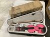 1/8 Violin with Case, Pink - 2