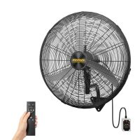 ROVSUN 30" 107W 110V Industrial Wall Mounted Fan with Remote Control