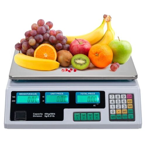 ROVSUN 88 LBS Deli Electronic Price Computing Scale Silver