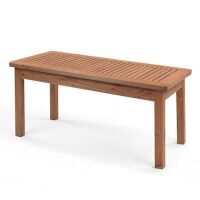 35in Patio Wooden Coffee Accent Side Table