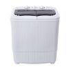 14.3lbs Mini Compact Twin Tub Semi-automatic Washing Machine