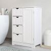 Freestanding 4-Drawer Linen Cabinet
