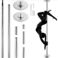 VEVOR Spinning Static Dancing Pole Kit, Height Adjustable 86-104"