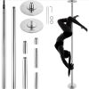 VEVOR Spinning Static Dancing Pole Kit, Height Adjustable 86-104"