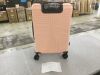 24 inches Hardside Checked Luggage PP Suitcase Pink - 2