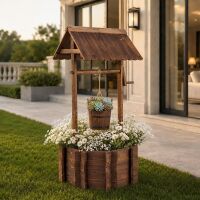 VINGLI Wooden Wishing Well