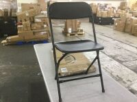 Black Plastic Folding Chair