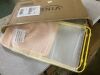 Portable Folding Chairs Iron Frame Accent with Woven Texture Panel, Yellow, 4 pack - 2