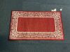 Elegant Scroll Border Rug 44x25, Burgundy, Lot of 6
