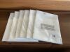 Round White Solid Scroll Tablecloth, Lot of 6 - 2