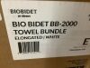 BIO BIDET Bliss BB-2000 Electric Bidet Seat for Elongated Toilets in White with Drylette Towels - 4