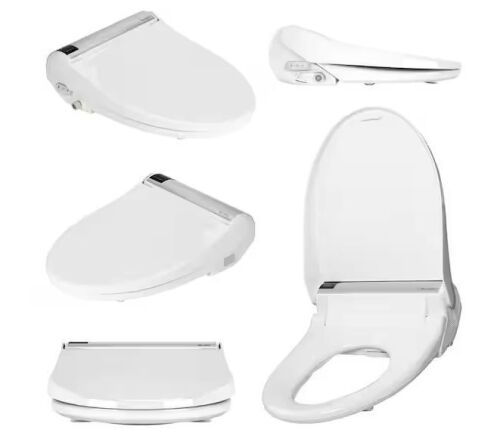 BIO BIDET Bliss BB-2000 Electric Bidet Seat for Elongated Toilets in White with Drylette Towels