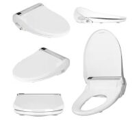 BIO BIDET Bliss BB-2000 Electric Bidet Seat for Elongated Toilets in White with Drylette Towels