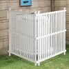 VINGLI 48 H X 36 W Fence Panels 2 Pack Outdoor Picket Privacy Screen Fence White