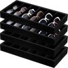 Velvet Sunglasses Organizer Tray 6 Grid, 4 Pack