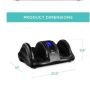 Therapeutic Foot Massager w/ High Intensity Rollers, Remote, 3 Modes - 2