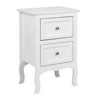 VINGLI White 2-Drawer 15.7-in W x 23.7-in H Nightstand