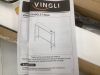 VINGLI 39" Console Table with Charging Station, 5.9" Narrow Sofa Table Behind Couch, Entryway Table with Power Outlet & 4.9 Ft Extension Cord & Adjustable Feet, for Living Room, Hallway - 2