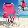 VINGLI 17-in Beach Chair with 3-Position