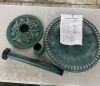 VINGLI 28-in H Antique Green Resin Birdbath - Missing Solar Fountain
