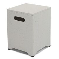 Patio Metal Propane Tank Storage Side Table