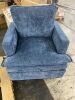 Lot of (2) Blue Swivel Arm Chairs - 2