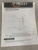 VINGLI 15.7W x 26H 3-Drawer Rolling File Cabinet with Lock - 5