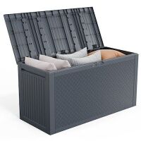 VINGLI 90 Gallon Lockable Outdoor Storage Box