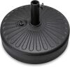 Fillable Umbrella Base Stand Round Sunburst Plastic Patio Umbrella Base Stand, Pole Holder for Outdoor, Lawn w/ 55lbs Weight Capacity, Adjustment Knob