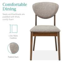 4-Piece Wooden Mid-Century Modern Dining Chairs