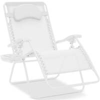 Oversized Reclining Zero Gravity Chair Lounger w/ Cup Holder, Pillow