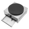 Commercial Crepe Maker Machine 16 inch Gas Pancake Cooker Crepe Pan Quesadilla Maker with Low Pressure Valve and Gas Hose