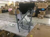 Folding Directors Chair with Side Table