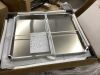 VEVOR Stainless Steel Work Table 36 x 30 x 34 Inch, 700 LBS Load Capacity with 4 Wheels, 3 Adjustable Height Levels