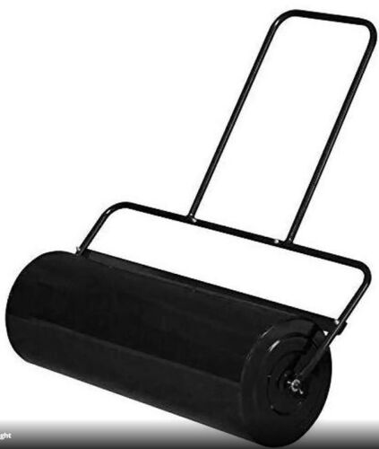 VINGLI Lawn Roller Water Filled Pull Behind 36inch Garden Drum Roller Push/Tow Behind, Water/Sand Filled Roller for Garden, Lawn, Backyard (Black)