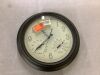 Bulova 18 in. H x 18 in. W Outdoor Wall Clock with 2-Step Metal Case