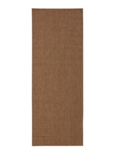 Jardin Collection Sold Brown Indoor/Outdoor Runner Rug, 2'7" x 7' - Appears New&nbsp;