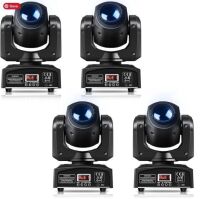 UKing 30W RGBW LED Black Stage Light Gobo Beam Moving Head, 4 Pack